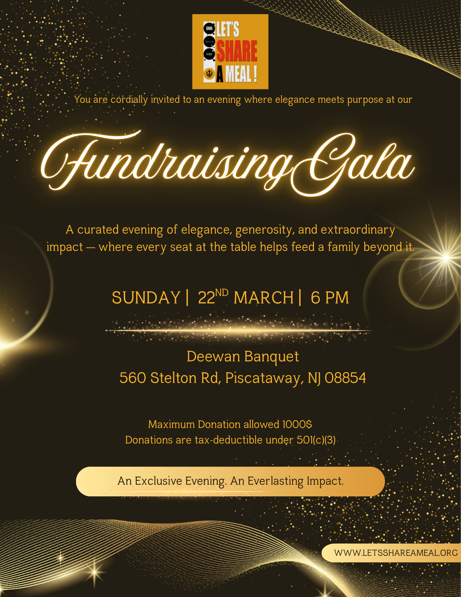 Fundraiser Gala invite